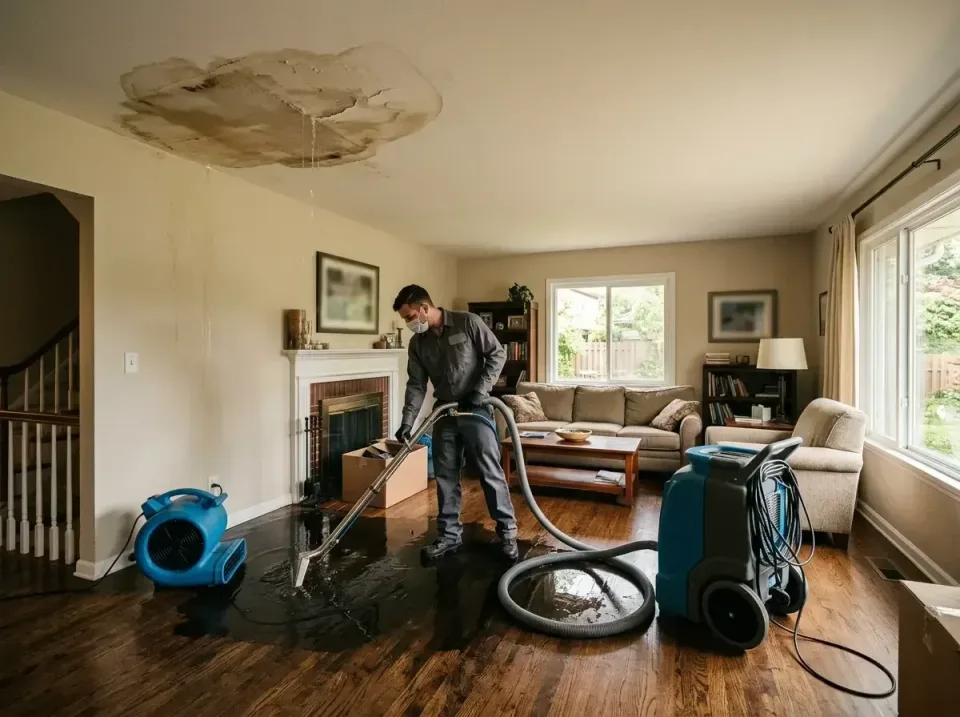attic-pipe-burst-ceiling-drip-008 — frequently asked questions, Water Damage Restoration & Carpet Care in Riverwoods, IL